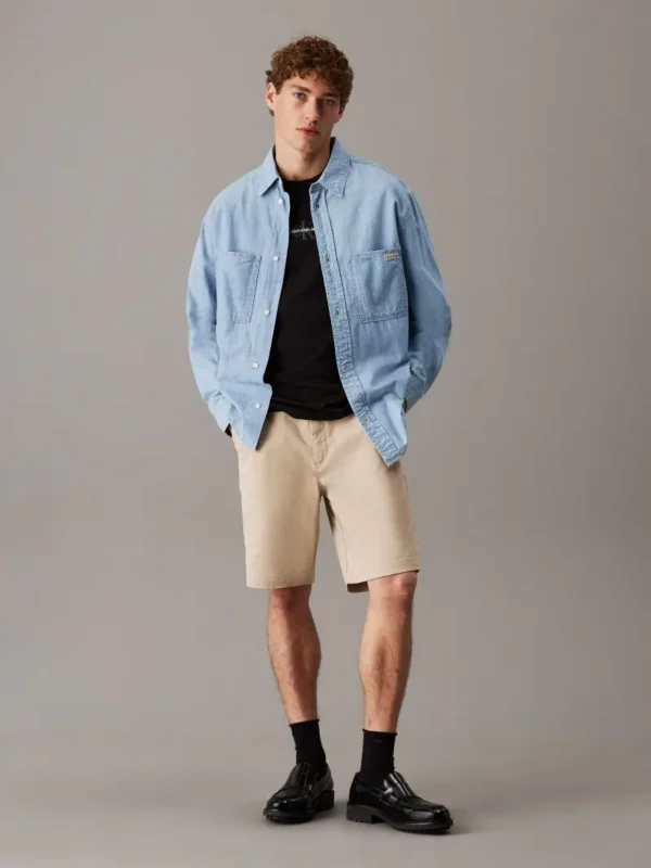 Ανδρική Μπλούζα CALVIN KLEIN PLUS SIZE MONOLOGO  J30J325649 Μαύρο - Image 4