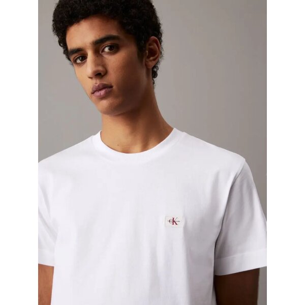 Ανδρική Μπλούζα  CALVIN KLEIN WOVEN LABEL REGULAR  J30J327100 Λευκό - Image 2