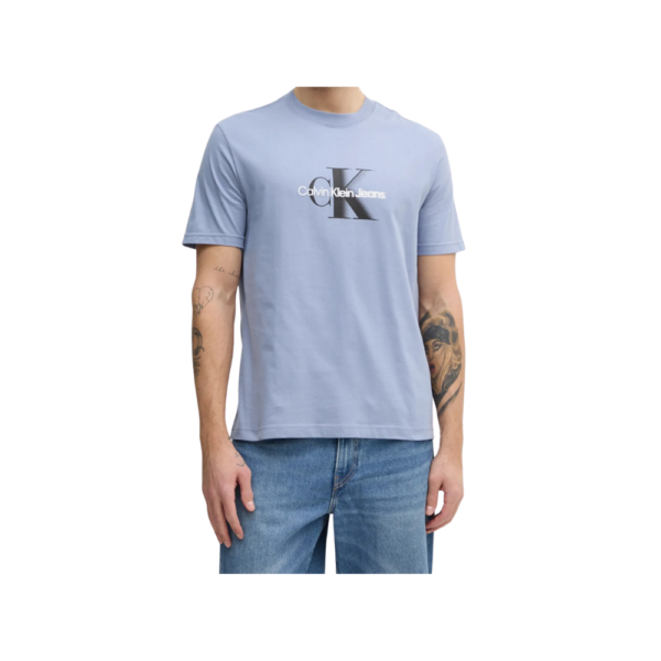 Ανδρική Μπλούζα CALVIN KLEIN MONOLOGO SHIFT J30J327471 Μπλε - Image 1