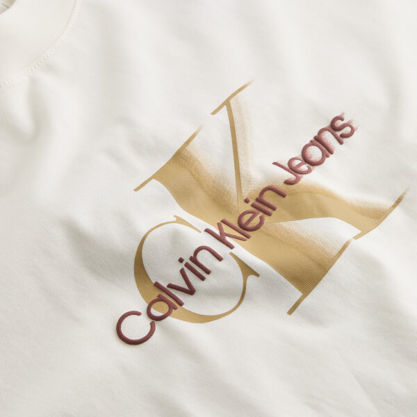 Ανδρική Μπλούζα CALVIN KLEIN MONOLOGO SHIFT  J30J327471 Μπεζ - Image 2