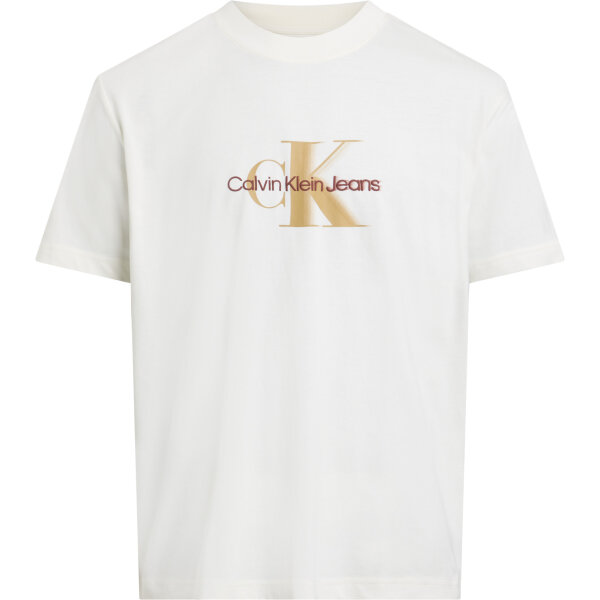 J30J327471YAS_F Ανδρική Μπλούζα CALVIN KLEIN MONOLOGO SHIFT J30J327471 Μπεζ - Image 1