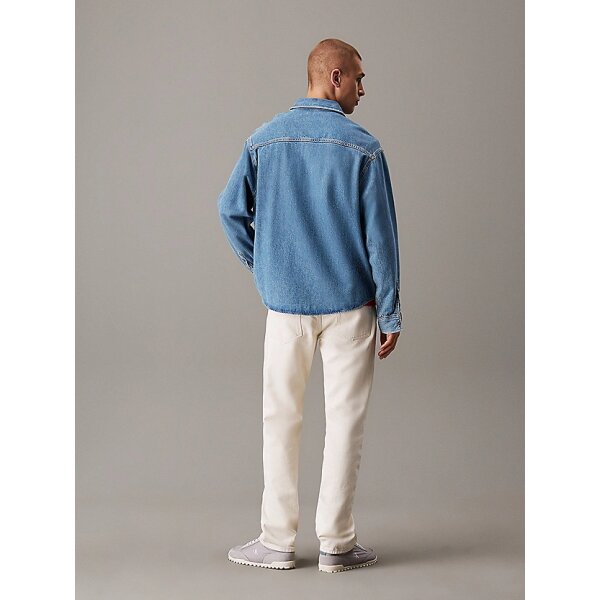Ανδρικό Πουκάμισο jean CALVIN KLEIN RELAXED DENIM J30J327511 Μπλε - Image 3