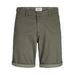 Ανδρική Βερμούδα JACK & JONES CHINO 12230336 Relaxed Fit Χακί