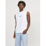 Ανδρική Μπλούζα Αμάνικη JACK & JONES Oversize Fit 12250430 Λευκό - Image 2