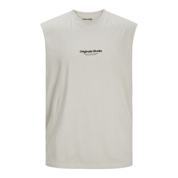 JACK&JONES_SpringSummer2024_moonbeam_12250430 Ανδρική Μπλούζα Αμάνικη JACK & JONES Oversize Fit 12250430 Εκρού - Image 1