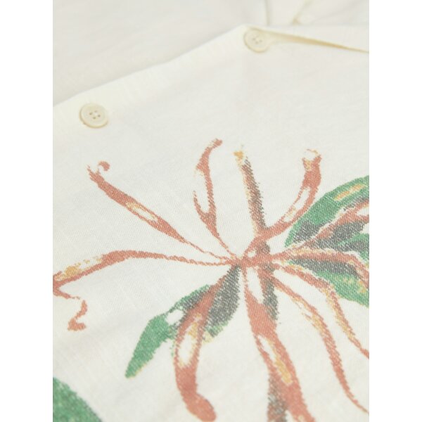 Ανδρικό Πουκάμισο Κοντομάνικο JACK & JONES 12271108 Relaxed Fit Λευκό - Image 2