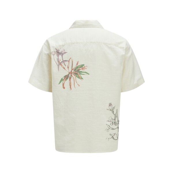 Ανδρικό Πουκάμισο Κοντομάνικο JACK & JONES 12271108 Relaxed Fit Λευκό - Image 3