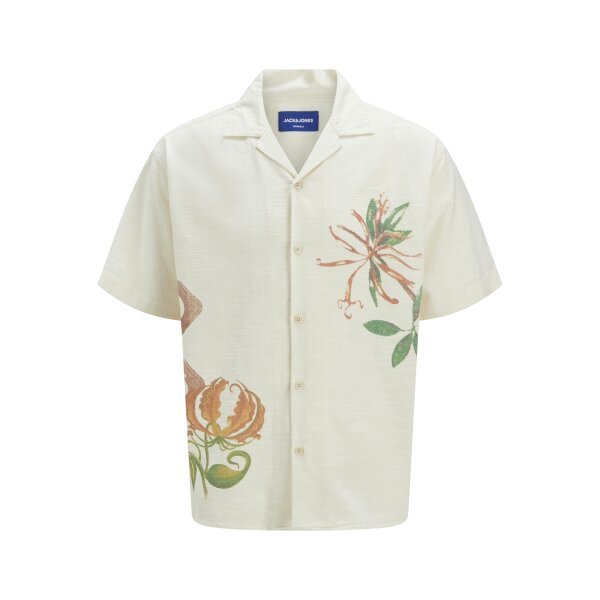 Ανδρικό Πουκάμισο Κοντομάνικο JACK & JONES 12271108 Relaxed Fit Λευκό - Image 1