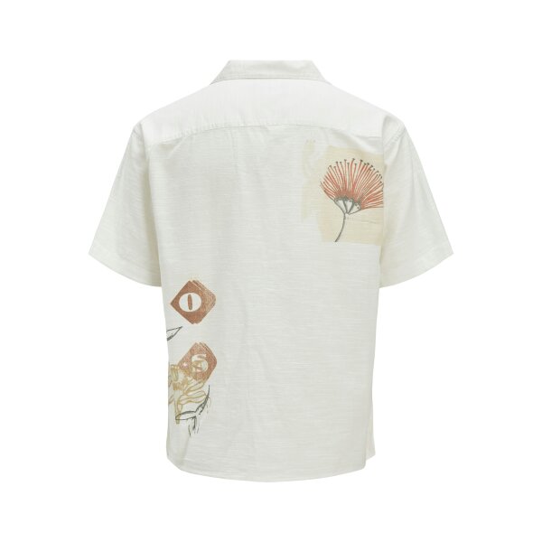 Ανδρικό Πουκάμισο Κοντομάνικο JACK & JONES 12271108 Relaxed Fit Μπεζ - Image 2