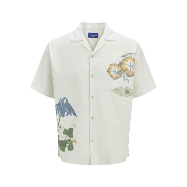 JACK&JONES_SpringSummer2025_4695373_12271108 Ανδρικό Πουκάμισο Κοντομάνικο JACK & JONES 12271108 Relaxed Fit Μπεζ - Image 1