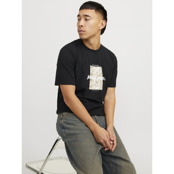 Ανδρική Μπλούζα JACK & JONES 12273239 Regular Fit Μαύρο - Image 4