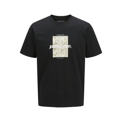 Ανδρική Μπλούζα JACK & JONES 12273239 Regular Fit Μαύρο