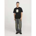 Ανδρική Μπλούζα JACK & JONES 12273239 Regular Fit Μαύρο - Image 7