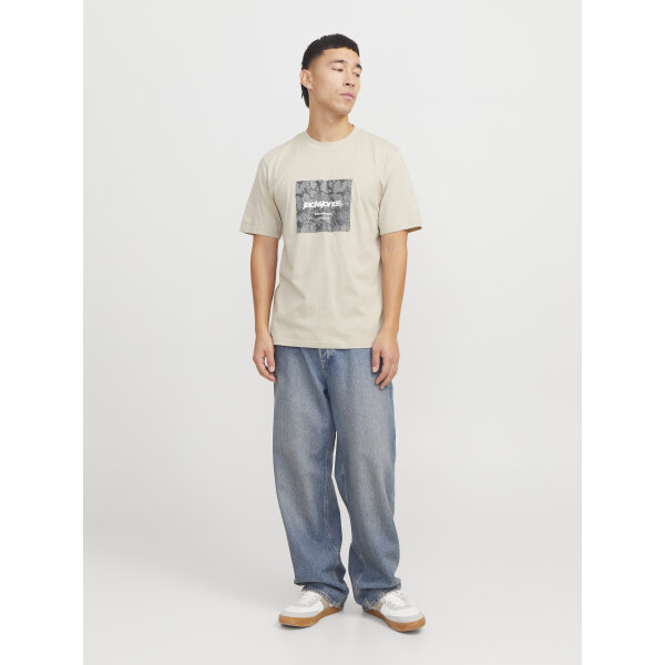 Ανδρική Μπλούζα JACK & JONES 12273239 Regular Fit Μπεζ - Image 5