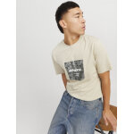 Ανδρική Μπλούζα JACK & JONES 12273239 Regular Fit Μπεζ - Image 6
