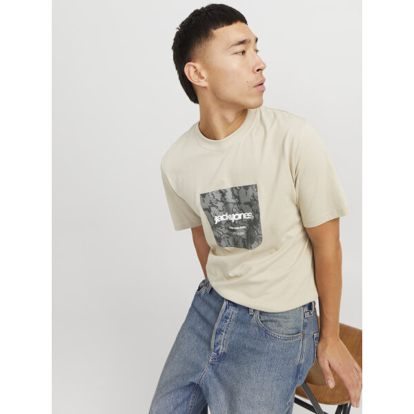 Ανδρική Μπλούζα JACK & JONES 12273239 Regular Fit Μπεζ - Image 6