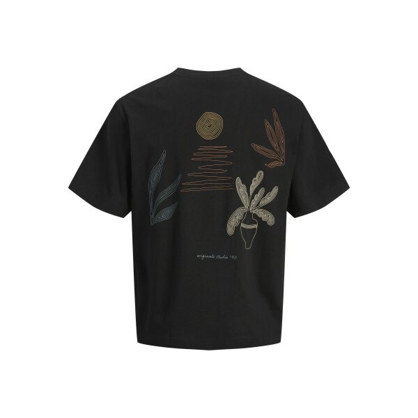 Ανδρική Μπλούζα JACK & JONES Loose Fit 12273388 Μαύρο - Image 2