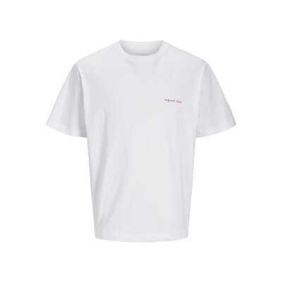 Ανδρική Μπλούζα JACK & JONES Loose Fit 12273388 Λευκό