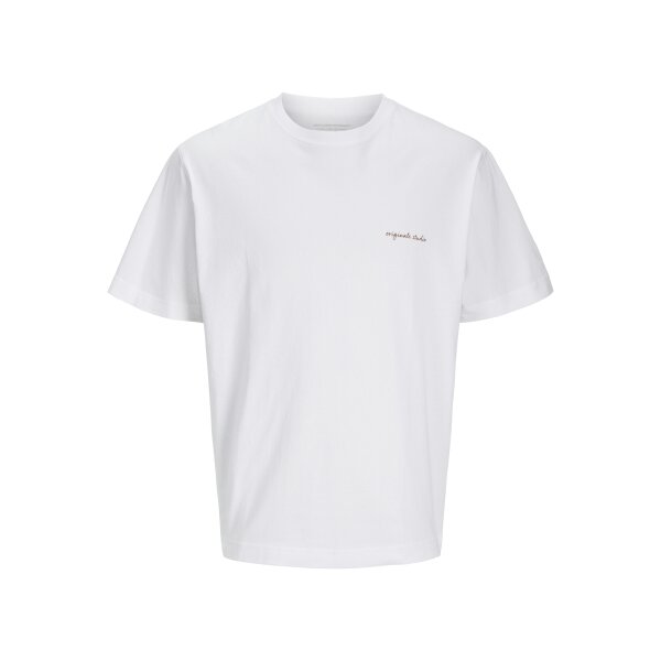 Ανδρική Μπλούζα JACK & JONES Loose Fit 12273388 Λευκό - Image 1