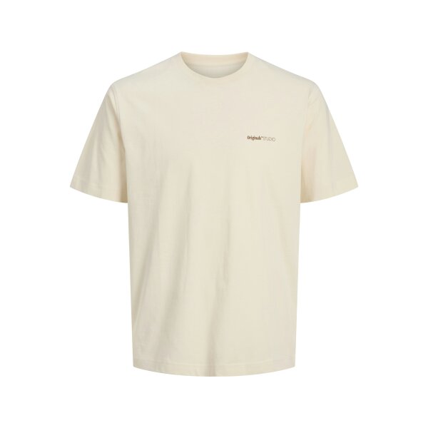 Ανδρική Μπλούζα JACK & JONES Relaxed Fit 12273646 Εκρού - Image 3