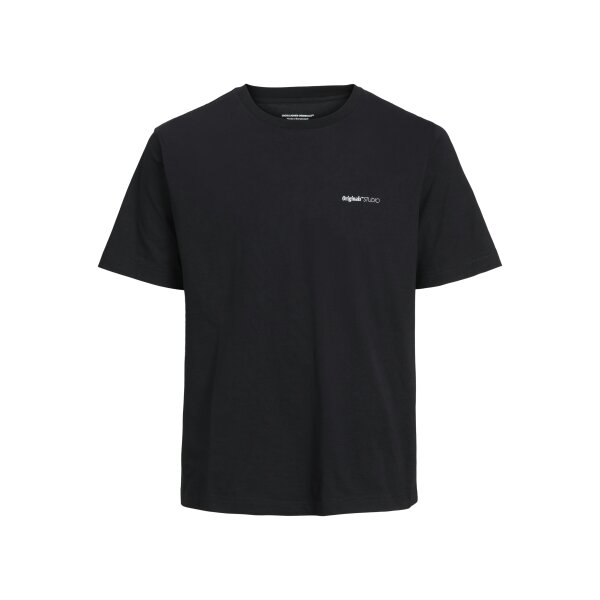 Ανδρική Μπλούζα JACK & JONES Relaxed Fit 12273646 Μαύρο - Image 1