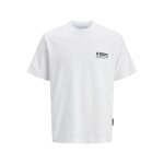 Ανδρική Μπλούζα JACK & JONES Relaxed Fit 12273867 Λευκό