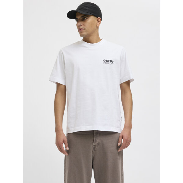 Ανδρική Μπλούζα JACK & JONES Relaxed Fit 12273867 Λευκό - Image 3