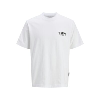Ανδρική Μπλούζα JACK & JONES Relaxed Fit 12273867 Λευκό