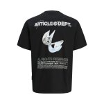 Ανδρική Μπλούζα JACK & JONES Relaxed Fit 12273867 Μαύρο - Image 2