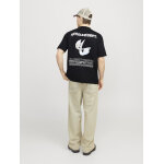 Ανδρική Μπλούζα JACK & JONES Relaxed Fit 12273867 Μαύρο - Image 4