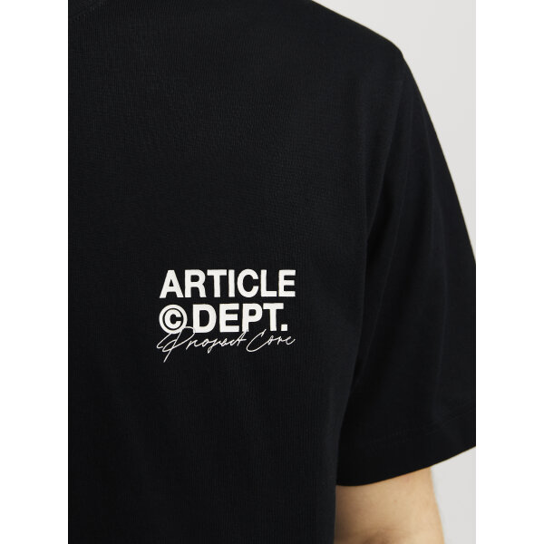 Ανδρική Μπλούζα JACK & JONES Relaxed Fit 12273867 Μαύρο - Image 6