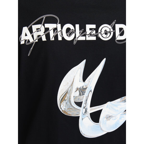 Ανδρική Μπλούζα JACK & JONES Relaxed Fit 12273867 Μαύρο - Image 8