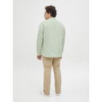Ανδρικό Πουκάμισο JACK & JONES PLUS SIZE LINO 12270008 Πράσινο - Image 4