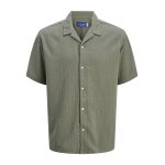 Ανδρικό Πουκάμισο Κοντομάνικο JACK & JONES Relaxed Fit 12274798 Χακί