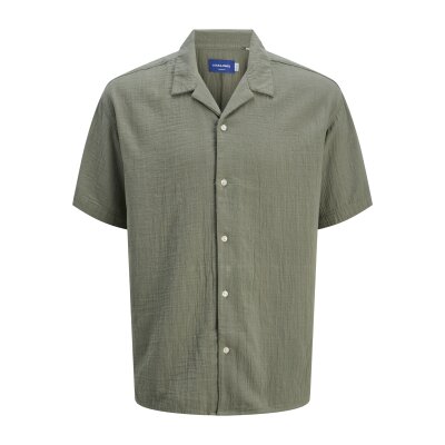Ανδρικό Πουκάμισο Κοντομάνικο JACK & JONES Relaxed Fit 12274798 Χακί