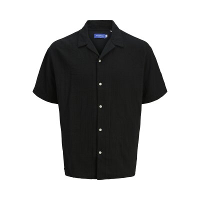 Ανδρικό Πουκάμισο Κοντομάνικο JACK & JONES Relaxed Fit 12274798 Μαύρο