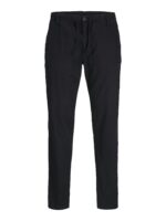 Ανδρικό Παντελόνι LINO JACK & JONES 12274977 Relaxed Fit Μαύρο - Image 3