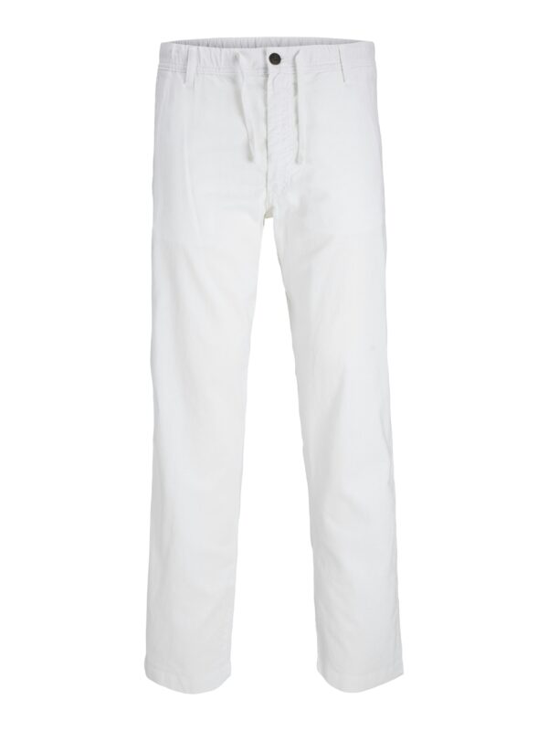 JACK&JONES_SpringSummer2025_4749409_12274977 Ανδρικό Παντελόνι LINO JACK & JONES 12274977 Relaxed Fit Λευκό - Image 3