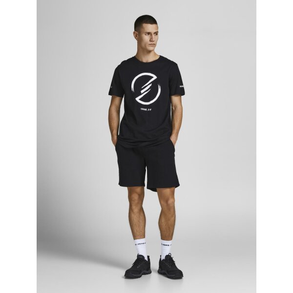 Ανδρική Βερμούδα Φούτερ JACK & JONES 12249285 Regular Fit Μαύρο - Image 3