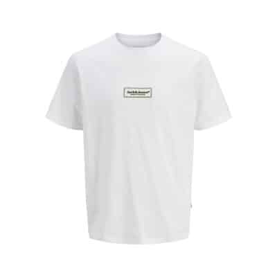 Ανδρική Μπλούζα JACK & JONES 12273182 Regular Fit Λευκό