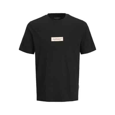 Ανδρική Μπλούζα JACK & JONES 12273182 Regular Fit Μαύρο