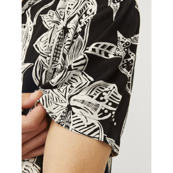 Ανδρικό Πουκάμισο Κοντομάνικο JACK & JONES  Relaxed Fit 12274953 Μαύρο - Image 2