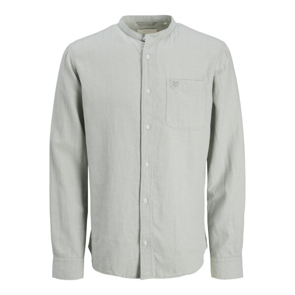 Ανδρικό Πουκάμισο LINO Μαο JACK & JONES Comfort Fit 12274918 πράσινο - Image 1