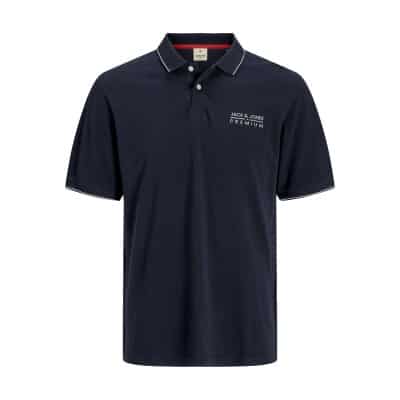 Ανδρική Μπλούζα POLO JACK & JONES 12275373 Regular Fit Μπλε