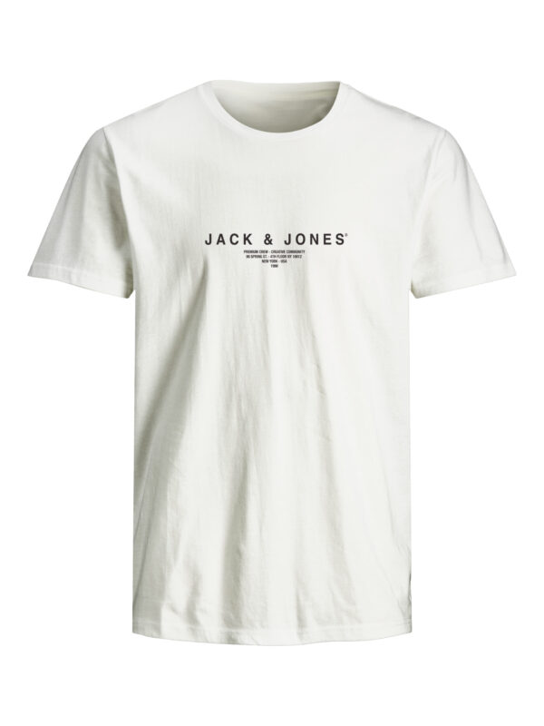 Ανδρική Μπλούζα JACK & JONES Regular Fit 12276646 Λευκό - Image 1
