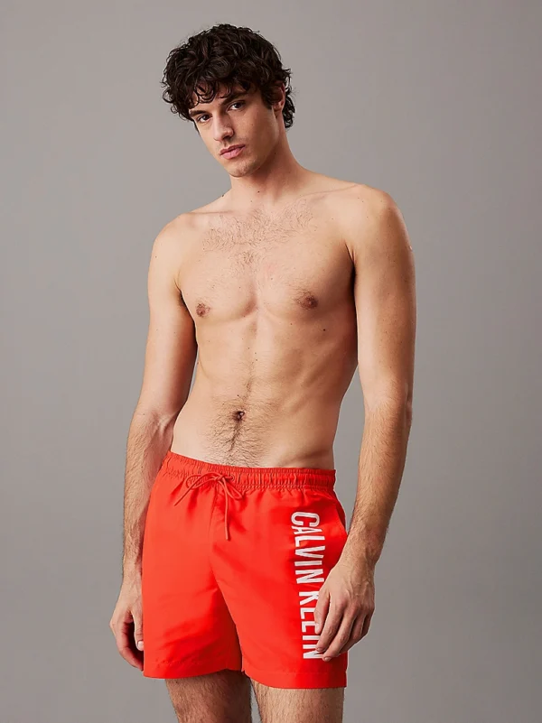 KM0KM01092_XM8_main Ανδρικό Μαγιο CALVIN KLEIN MEDIUM DRAWSTRING  KM0KM01092 Κόκκινο - Image 1