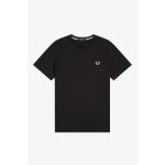 Ανδρική Μπλούζα FRED PERRY Crew Neck  M1600 Μαύρο - Image 4