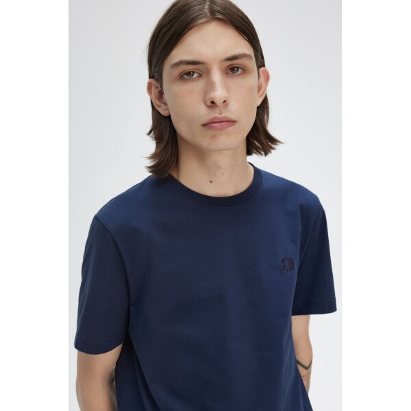 Ανδρική Μπλούζα FRED PERRY Crew Neck  M1600 Μπλε - Image 2