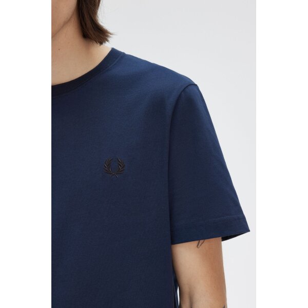 Ανδρική Μπλούζα FRED PERRY Crew Neck  M1600 Μπλε - Image 4