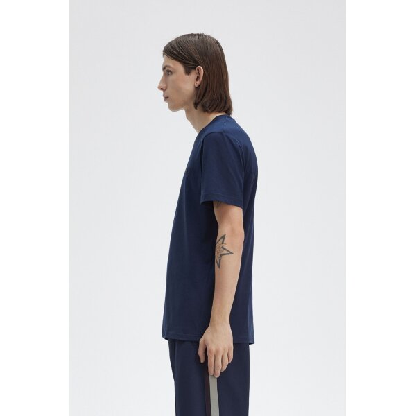 Ανδρική Μπλούζα FRED PERRY Crew Neck  M1600 Μπλε - Image 7